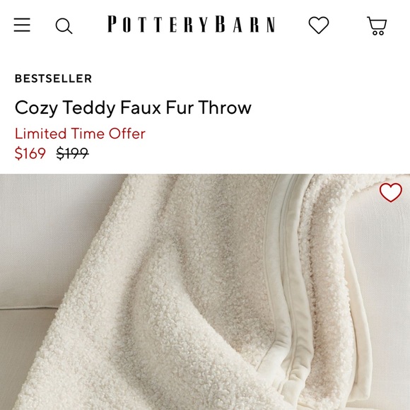 Pottery Barn Other Pottery Barn Ivory Throw Blanket Poshmark
